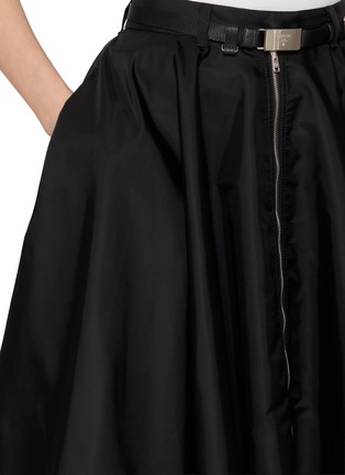  - PRADA - Re-Nylon Zip Front A-Line Midi Skirt