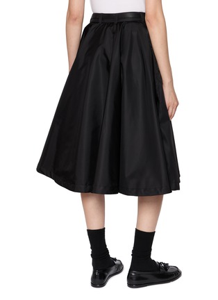 Back View - Click To Enlarge - PRADA - Re-Nylon Zip Front A-Line Midi Skirt