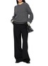 Figure View - Click To Enlarge - PRADA - Wide Cuff Crewneck Knit Sweater