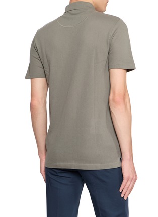 Back View - Click To Enlarge - SUNSPEL - Riviera Cotton Polo Shirt
