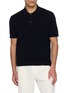 SUNSPEL Contrast Rib Cotton Polo Shirt