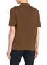Back View - Click To Enlarge - SUNSPEL - Two-Tone Ribbed Cotton Knit Polo Shirt