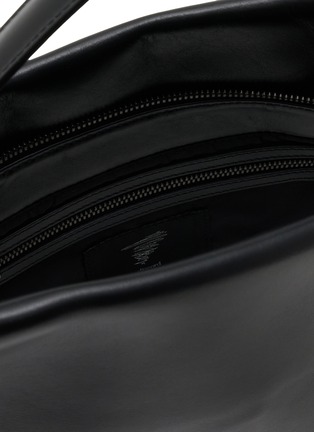 Detail View - Click To Enlarge - DISCORD YOHJI YAMAMOTO - Medium Crown Leather Shoulder Bag