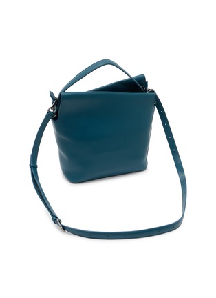 Detail View - Click To Enlarge - DISCORD YOHJI YAMAMOTO - Medium Crown Leather Shoulder Bag