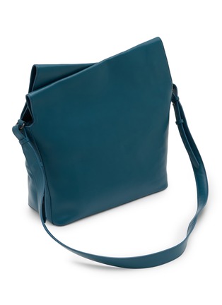 Detail View - Click To Enlarge - DISCORD YOHJI YAMAMOTO - Large Crown Leather Shoulder Bag