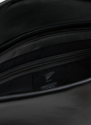 Detail View - Click To Enlarge - DISCORD YOHJI YAMAMOTO - Large Crown Leather Shoulder Bag