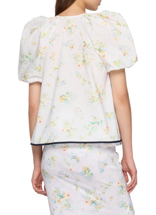 Back View - Click To Enlarge - KIKA VARGAS - Harpa Floral V-neck Top