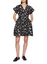 Figure View - Click To Enlarge - KIKA VARGAS - Billie V-neck Mini Dress