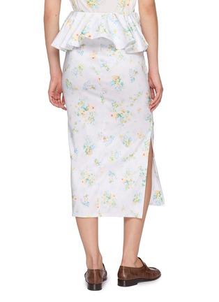 Back View - Click To Enlarge - KIKA VARGAS - Zhao Floral Midi Skirt