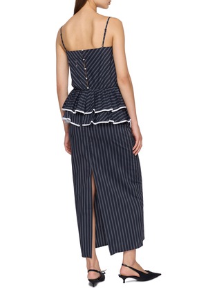 Back View - Click To Enlarge - KIKA VARGAS - Alanna Cotton Midi Dress