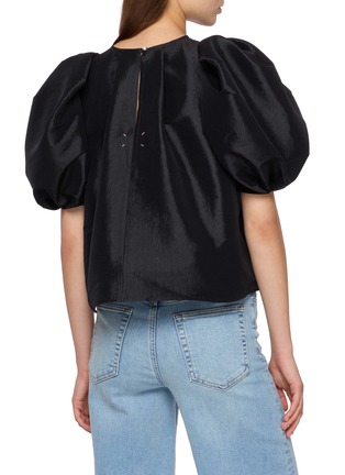 Back View - Click To Enlarge - KIKA VARGAS - Lotta Puffed Sleeves Top