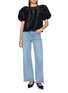Figure View - Click To Enlarge - KIKA VARGAS - Lotta Puffed Sleeves Top