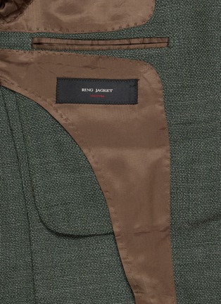  - RING JACKET - Single Breasted Textured Wool Blazer