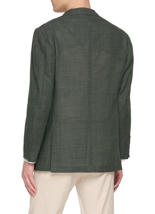 Back View - Click To Enlarge - RING JACKET - Single Breasted Textured Wool Blazer