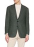RING JACKET Single Breasted Textured Wool Blazer