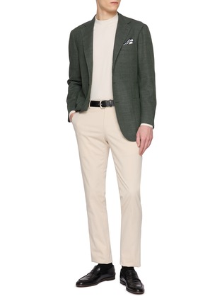 Figure View - Click To Enlarge - RING JACKET - Single Breasted Textured Wool Blazer