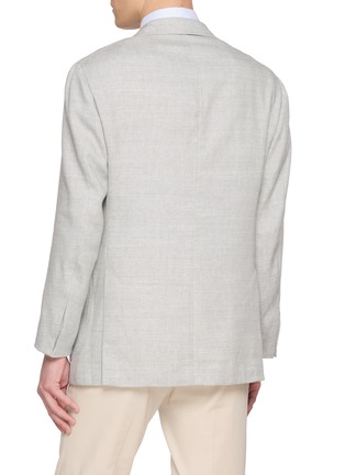 Back View - Click To Enlarge - RING JACKET - Single Breasted Melange Blazer