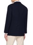 Back View - Click To Enlarge - RING JACKET - Single Breasted Textured Wool Jacket