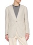 RING JACKET Single Breasted Collarless Blazer