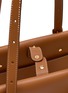 Detail View - Click To Enlarge - CUBA LAB - Tropicana Raffia Leather Tote Bag