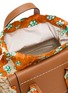 Detail View - Click To Enlarge - CUBA LAB - Habanera Silk Margherita Leather Raffia Bucket Bag
