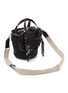 Detail View - Click To Enlarge - CUBA LAB - Habanera Silk Eclipse Leather Bucket Bag