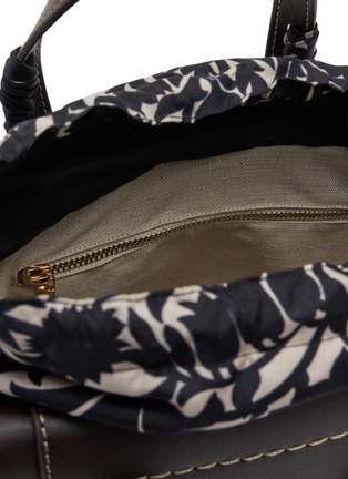 Detail View - Click To Enlarge - CUBA LAB - Habanera Silk Eclipse Leather Bucket Bag