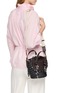 Front View - Click To Enlarge - CUBA LAB - Habanera Silk Eclipse Leather Bucket Bag