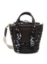 CUBA LAB Habanera Silk Eclipse Leather Bucket Bag