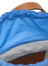Detail View - Click To Enlarge - CUBA LAB - Habanera Popelne Cielo Leather Raffia Bucket Bag
