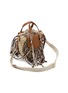 Detail View - Click To Enlarge - CUBA LAB - Habanera Fringes Pain Brule Leather Raffia Bucket Bag