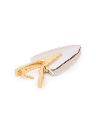 Detail View - Click To Enlarge - AVGVST - Garden Shovel 14K Gold Rhodium Plated Sterling Silver Single Drop Earring
