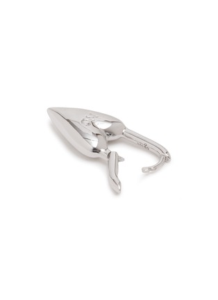 Detail View - Click To Enlarge - AVGVST - Yes-No Heart Lock Rhodium Plated Silver Single Drop Earring