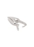 Detail View - Click To Enlarge - AVGVST - Yes-No Heart Lock Rhodium Plated Silver Single Drop Earring