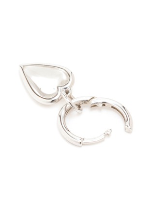 Detail View - Click To Enlarge - AVGVST - Small Rock Crystal Heart Single Earring