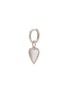 AVGVST Small Rock Crystal Heart Single Earring