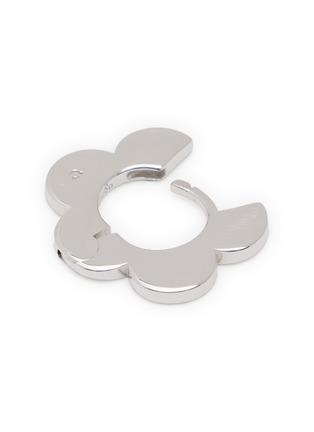 Detail View - Click To Enlarge - AVGVST - X J.Kim Rhodium Plated Silver Embrace Petal Hoops