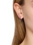 Figure View - Click To Enlarge - AVGVST - X J.Kim Rhodium Plated Silver Embrace Petal Hoops