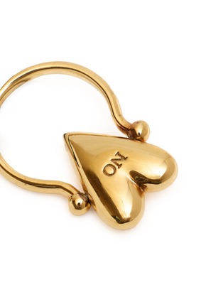 Detail View - Click To Enlarge - AVGVST - Heart of Avgvst Gold Plated Silver Flip Ring