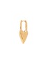 AVGVST Yes-No Heart Lock 14K Gold Plated Sterling Silver Single Drop Earring