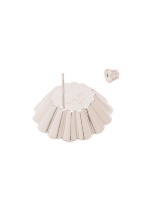 Detail View - Click To Enlarge - AVGVST - X J.Kim Rhodium Plated Silver Baking Cup Stud Earrings