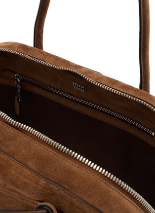 Detail View - Click To Enlarge - MIU MIU - Medium Vivant Suede Leather Shoulder Bag