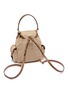 Detail View - Click To Enlarge - MIU MIU - Small Canvas and Leather Backpack