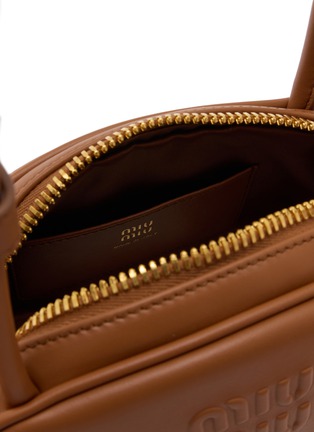 Detail View - Click To Enlarge - MIU MIU - Beau Bowling Leather Shoulder Bag