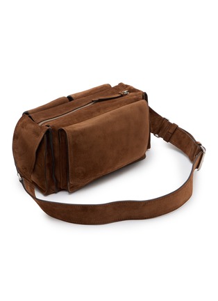 Detail View - Click To Enlarge - MIU MIU - Utilitaire Suede Leather Crossbody Bag
