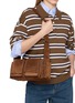 Figure View - Click To Enlarge - MIU MIU - Utilitaire Suede Leather Crossbody Bag