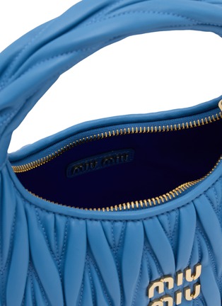Detail View - Click To Enlarge - MIU MIU - Wander Matelassé Leather Hobo Bag