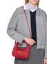 Figure View - Click To Enlarge - MIU MIU - Wander Matelassé Leather Hobo Bag