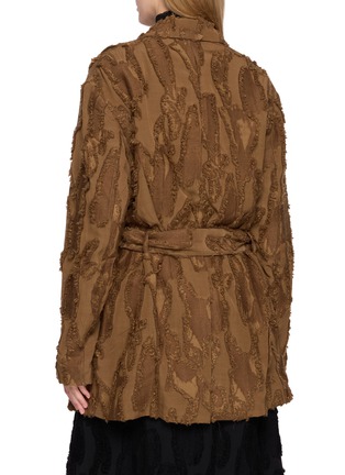 Back View - Click To Enlarge - MASNADA - Belted Textured Jacket