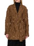 MASNADA Belted Textured Jacket